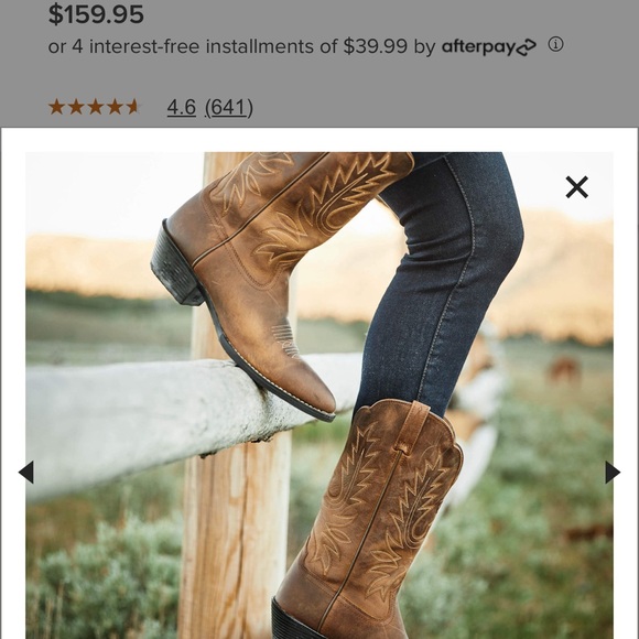 ARIAT- Heritage R Toe Western Boot - Picture 7 of 8